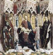 PACHER, Michael The Virgin and Child Enthroned with Angels and Saints painting